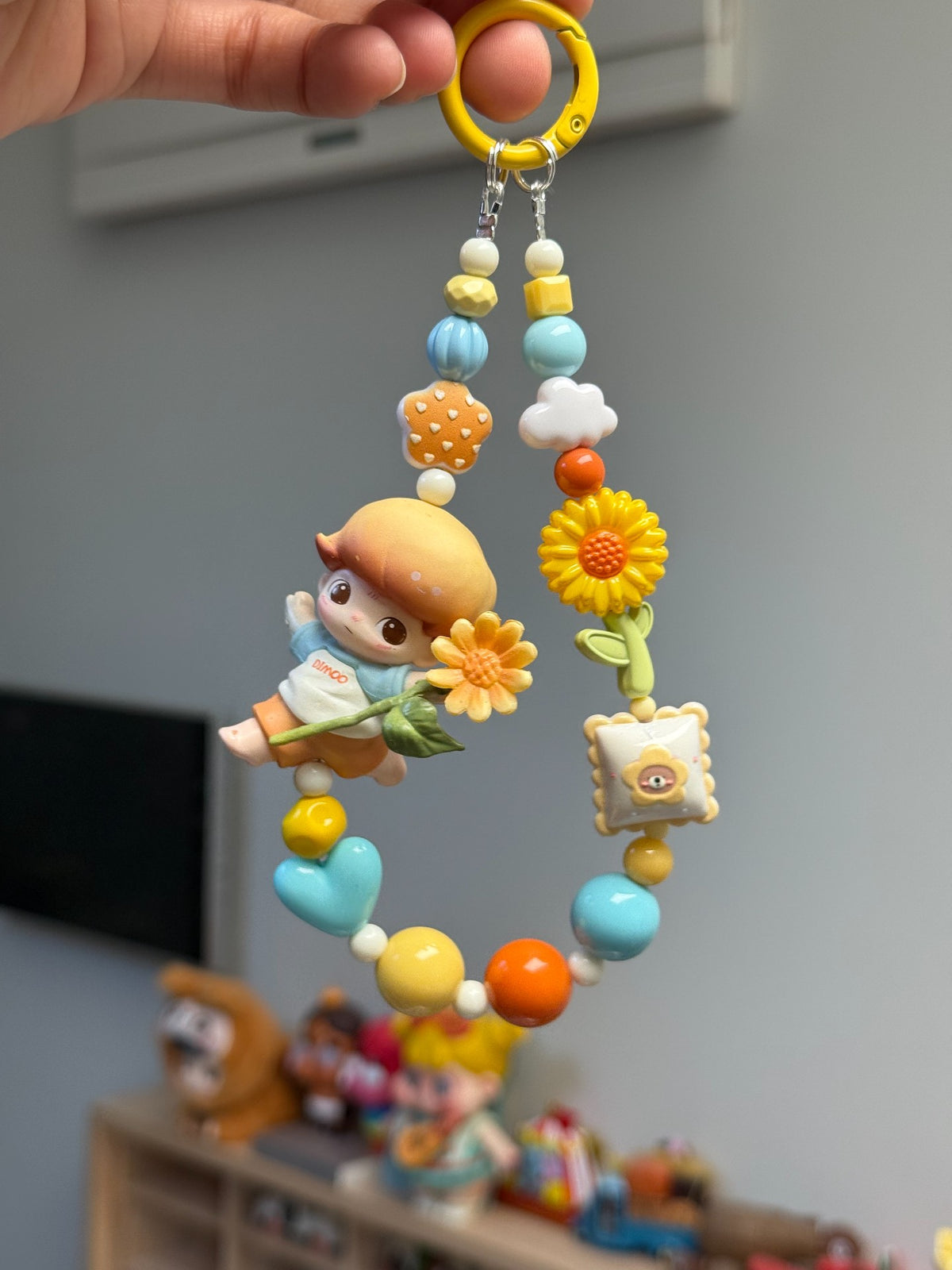 DIMOO Sunflower Phone Strap Bag Charm Keychain