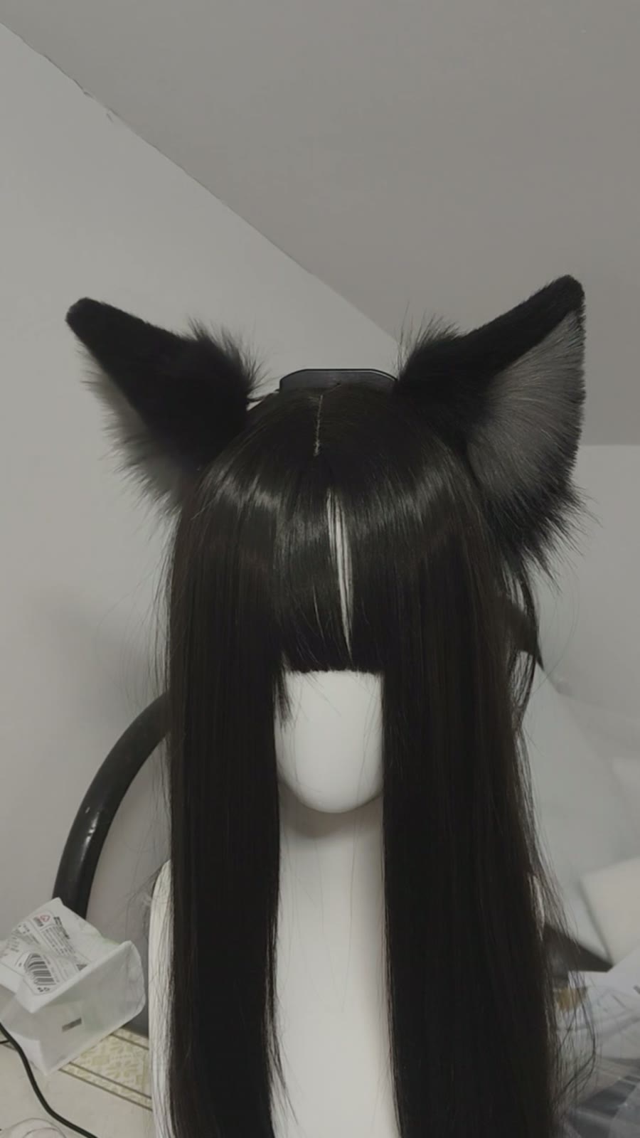 Motion Sensing Electric Wolf Cat Ears Headband