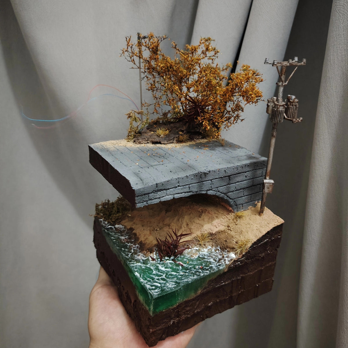 Base de Diorama Côtier - Échelle 1:64