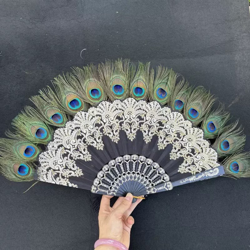 Accessoire de cheveux mini haut-de-forme Lolita plumes de paon