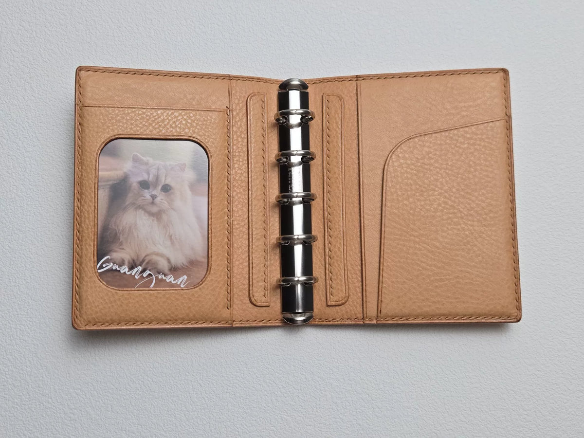 Capa para Caderno Fichário M5 Couro Natural