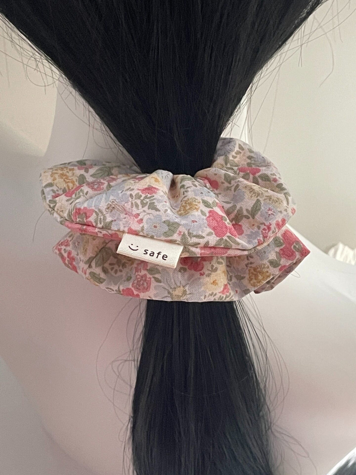 Scrunchie de Tecido Floral