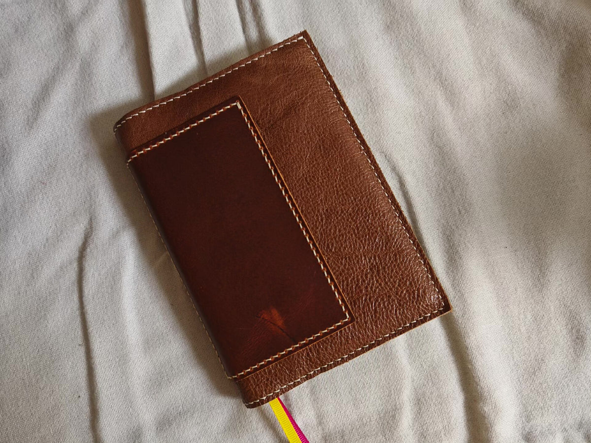 Handcrafted Leather Notebook Cover for A6 Inserts