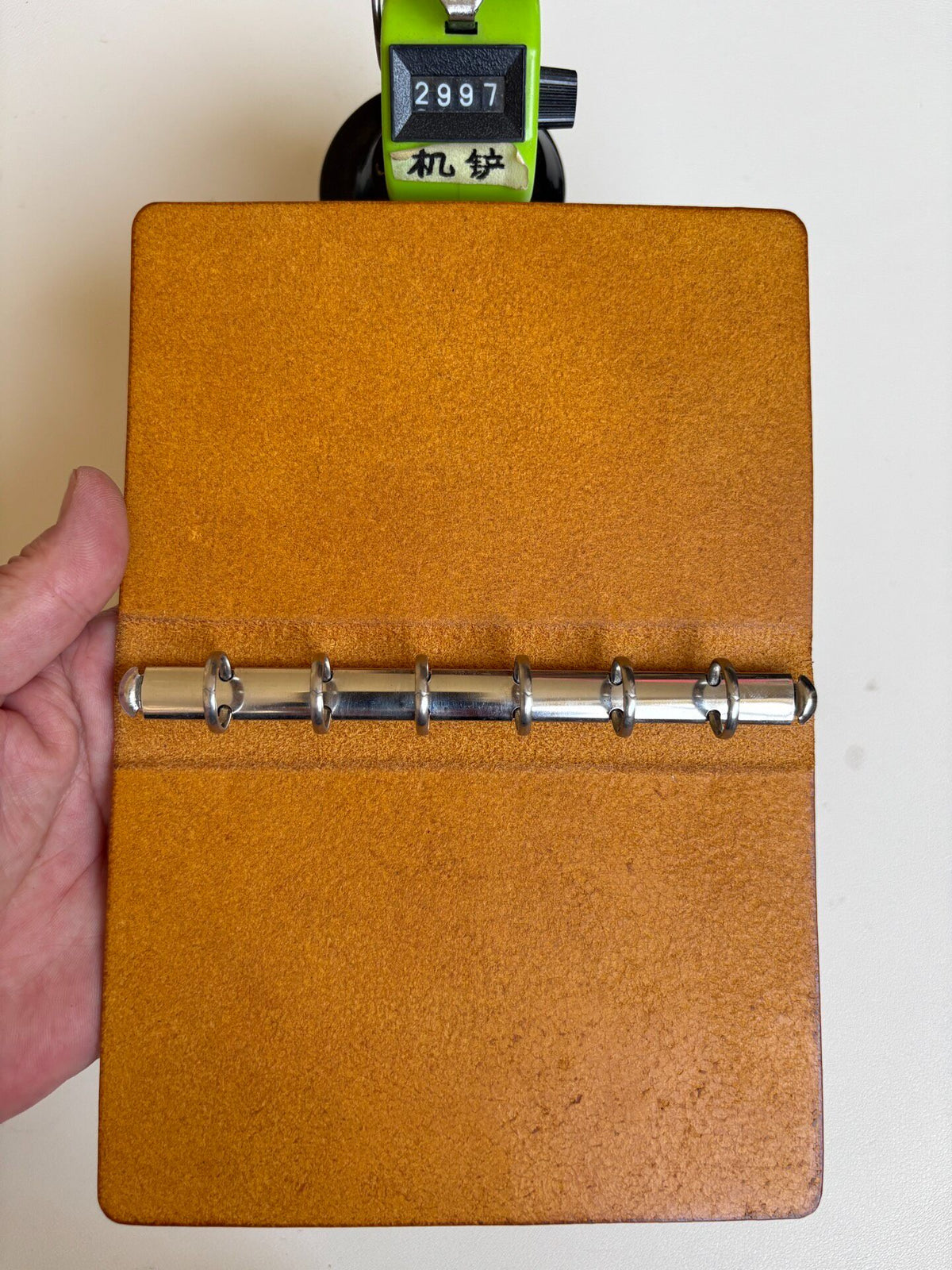 Handcrafted Leather Loose Leaf Binder Six Ring