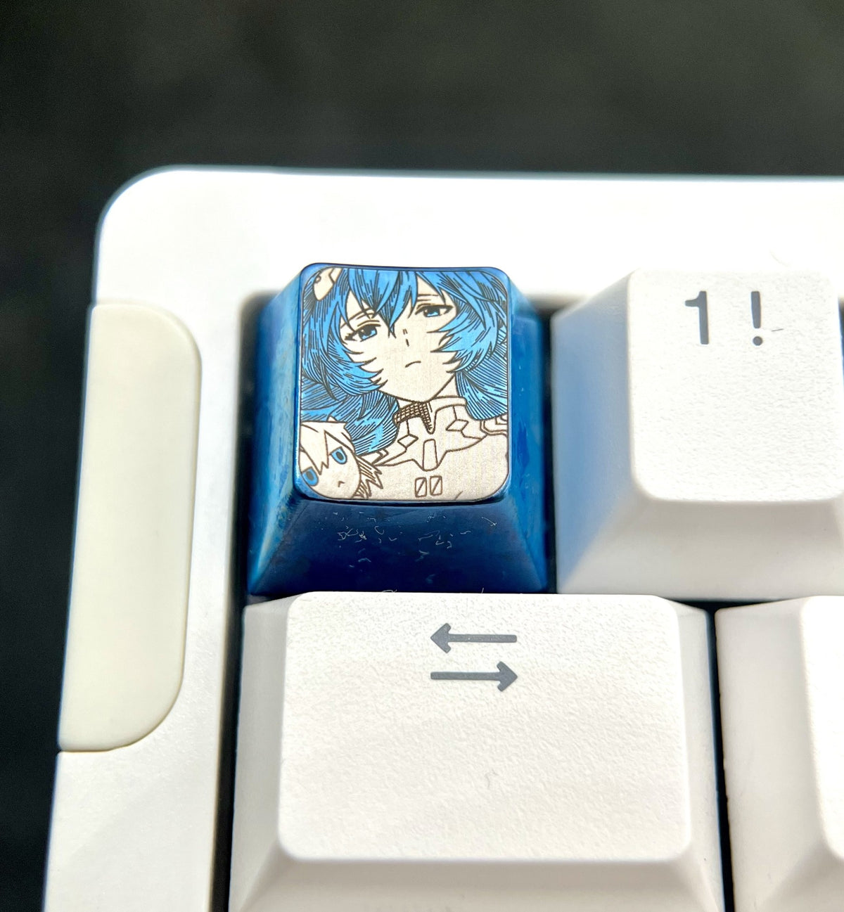 Rei Ayanami Titanium Alloy Keycap