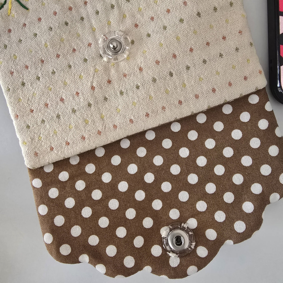 Handmade Patchwork Pouch with Horse Applique