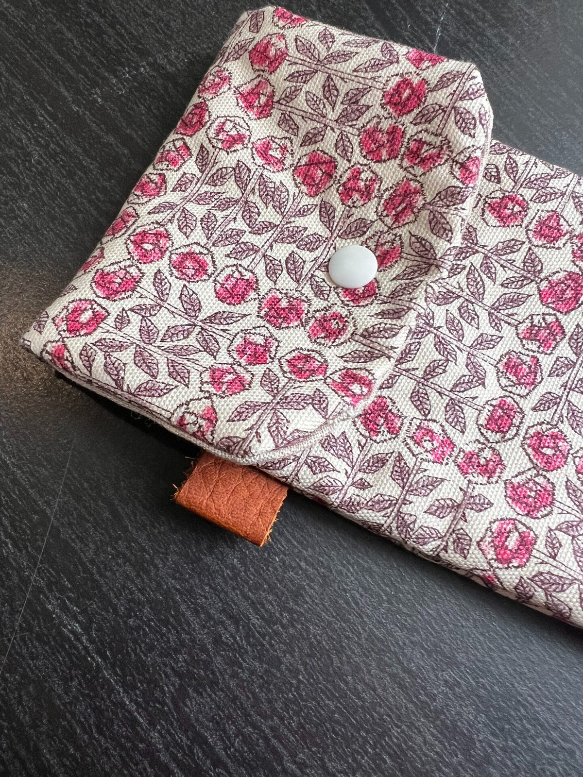 Floral Canvas Eyeglass Case