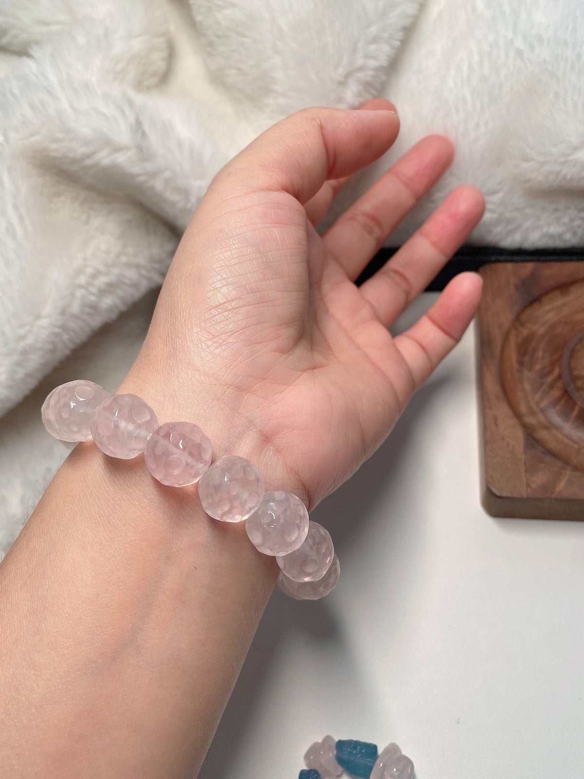 Rose Quartz Planet Beaded Bracelet