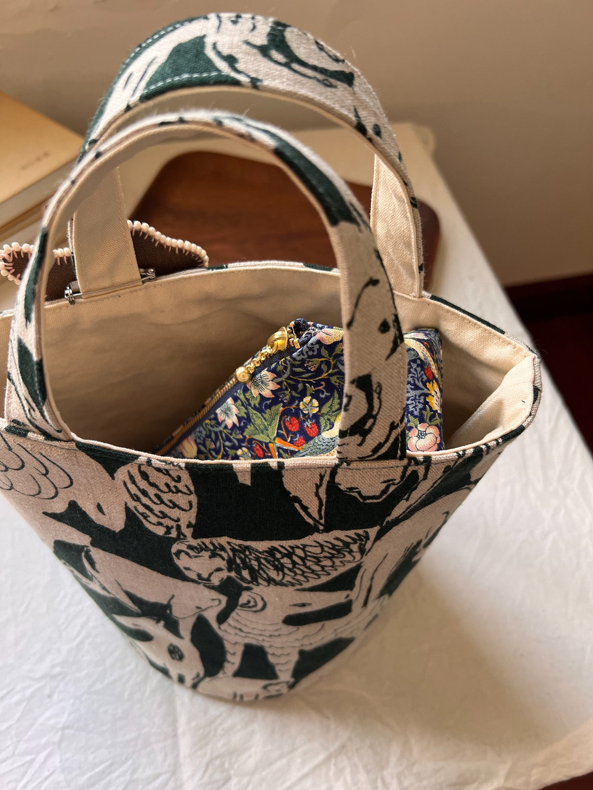 Handmade Strawberry Thief Pencil Case