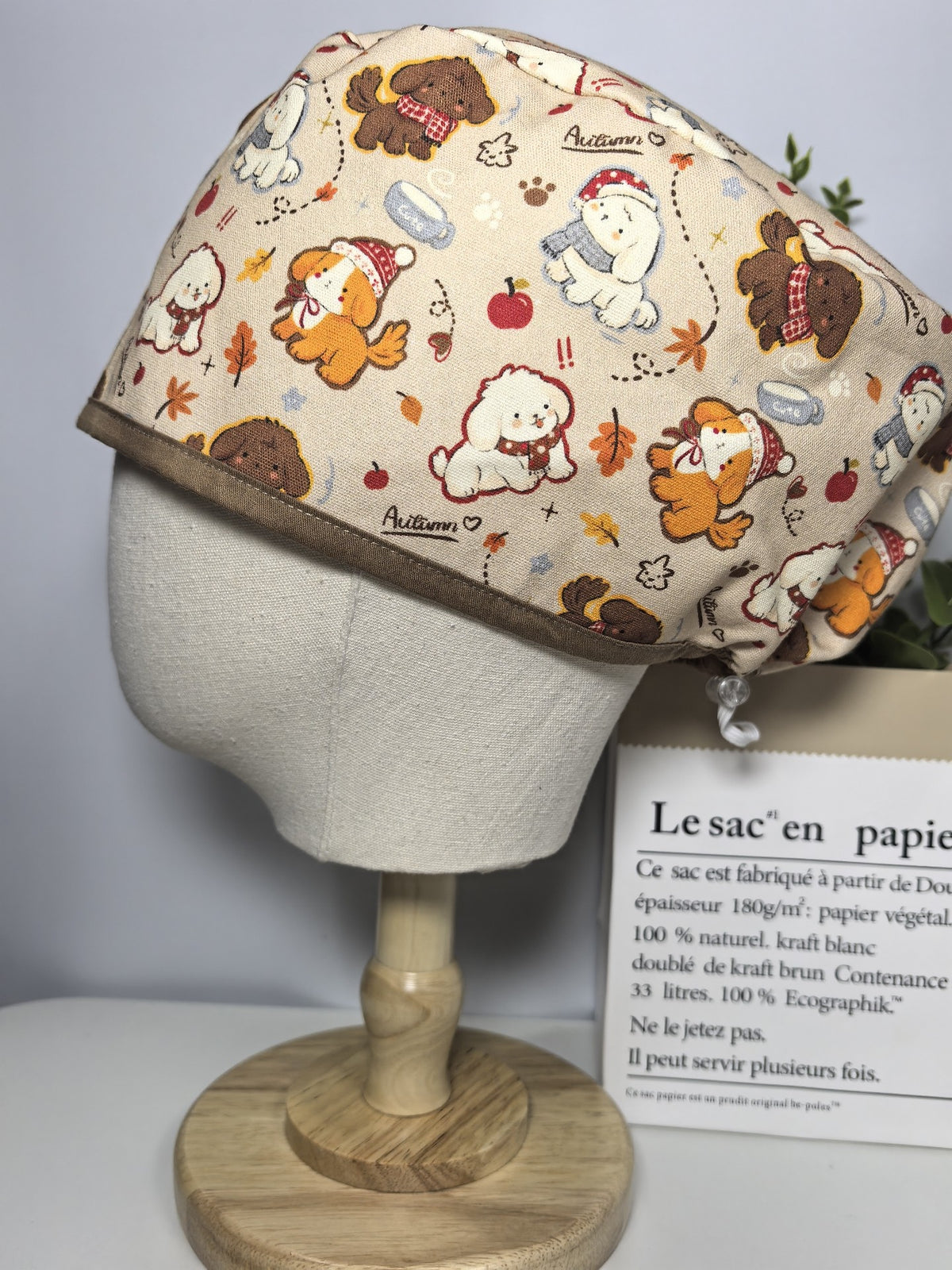 Pure Cotton Flower Surgical Cap