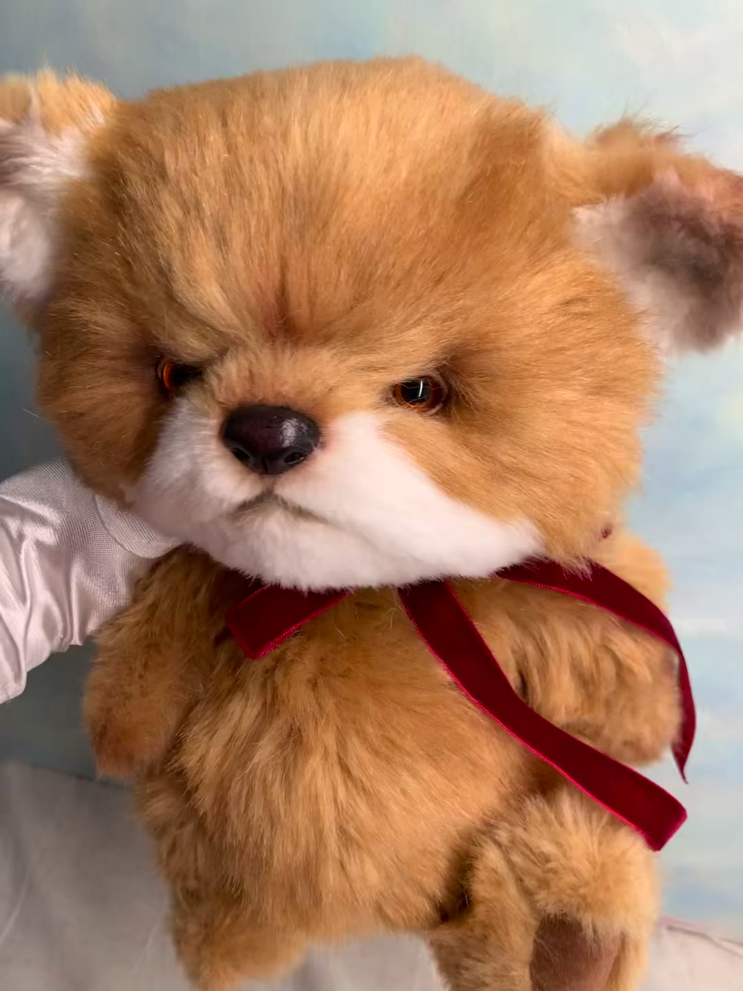 Peluche Ours Artiste Brun Doré à Cinq Articulations