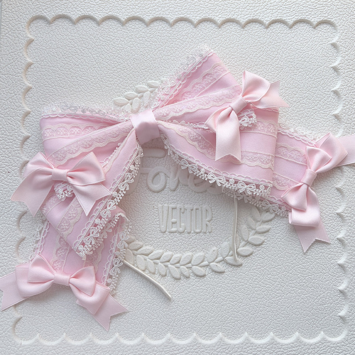 Pink Bunny Ear Bow Lolita Headband