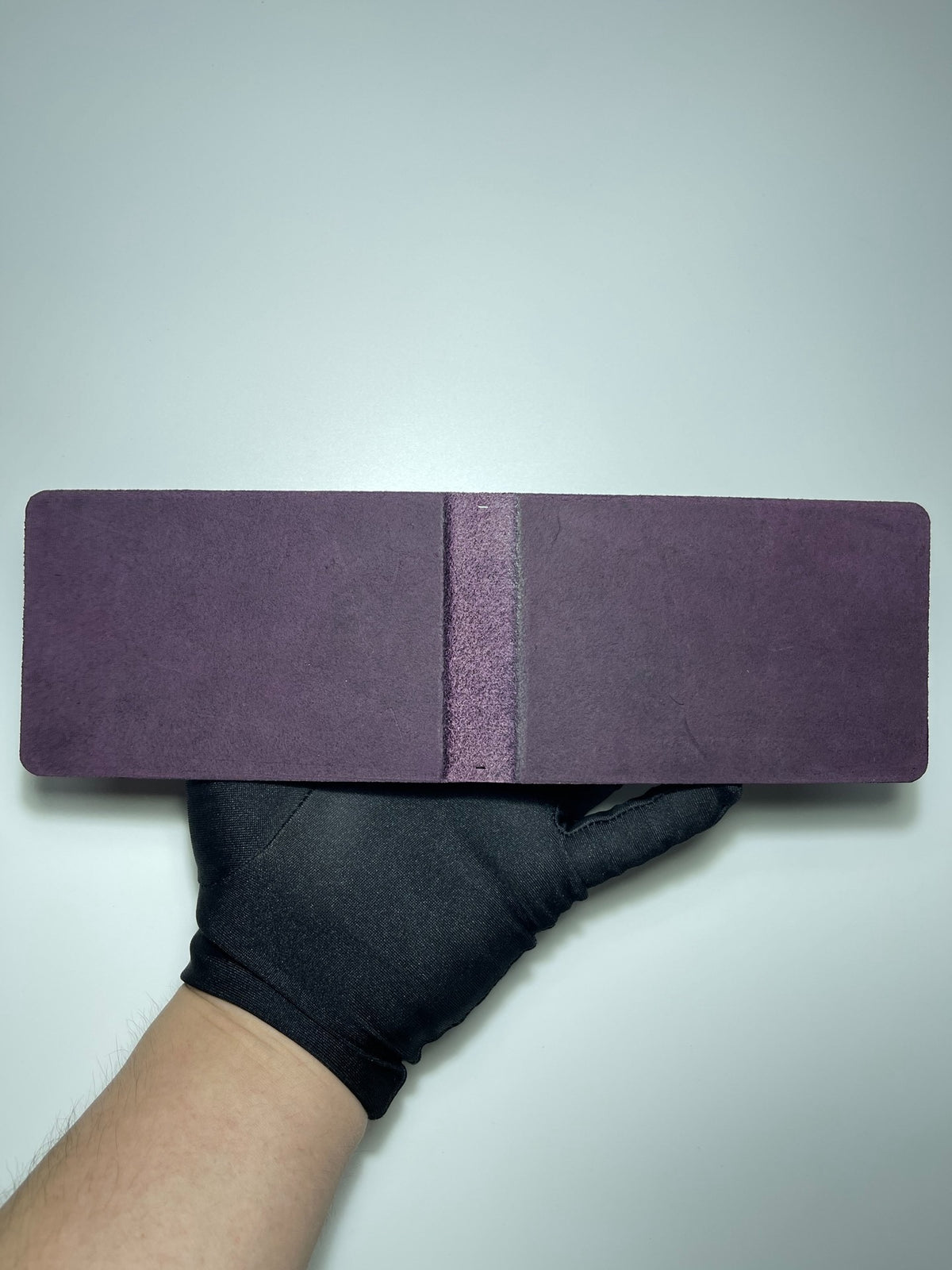 Purple Leather Planner Cover with Metal Rings