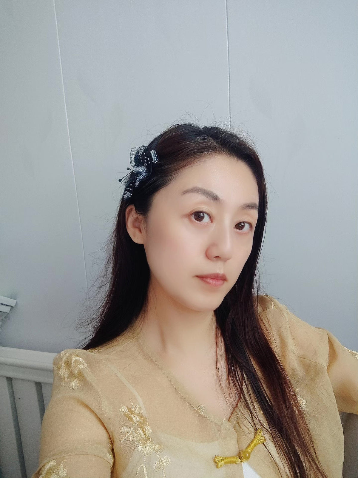 Handcrafted Beaded Butterfly BB Clip