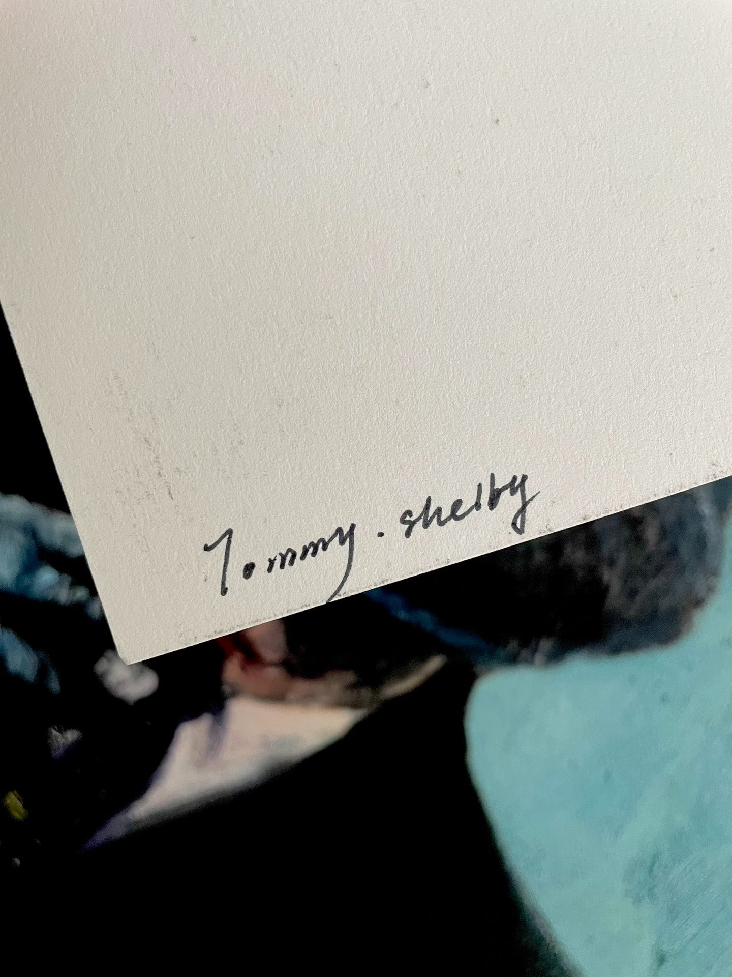 Tommy Shelby Micro-Spray Print, 30x30cm Framed Portrait