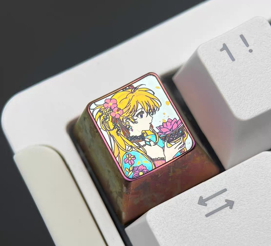 Titanium Alloy Anime Keycap 1u