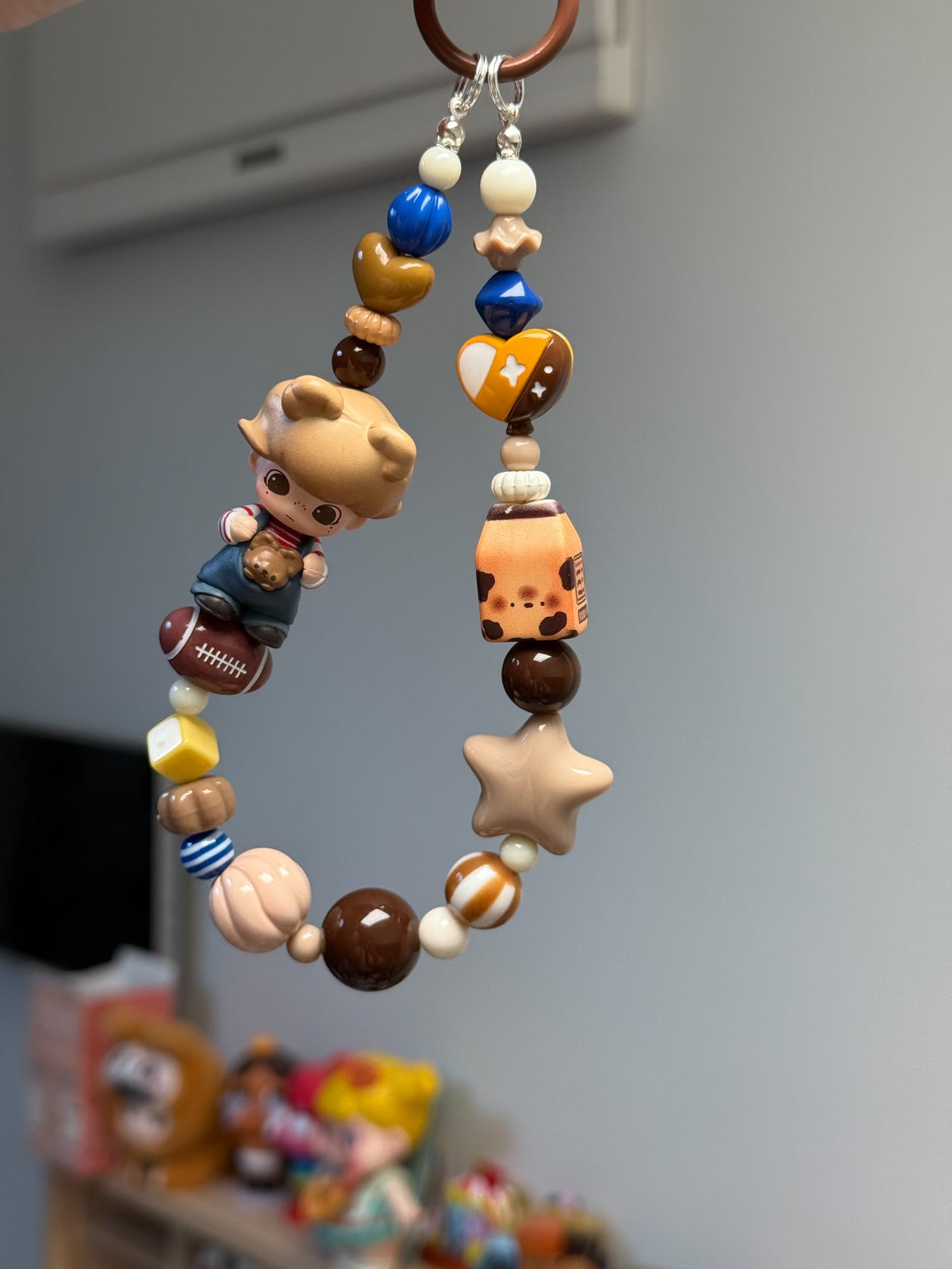 Dimoo Bear Boy Phone Strap Keychain