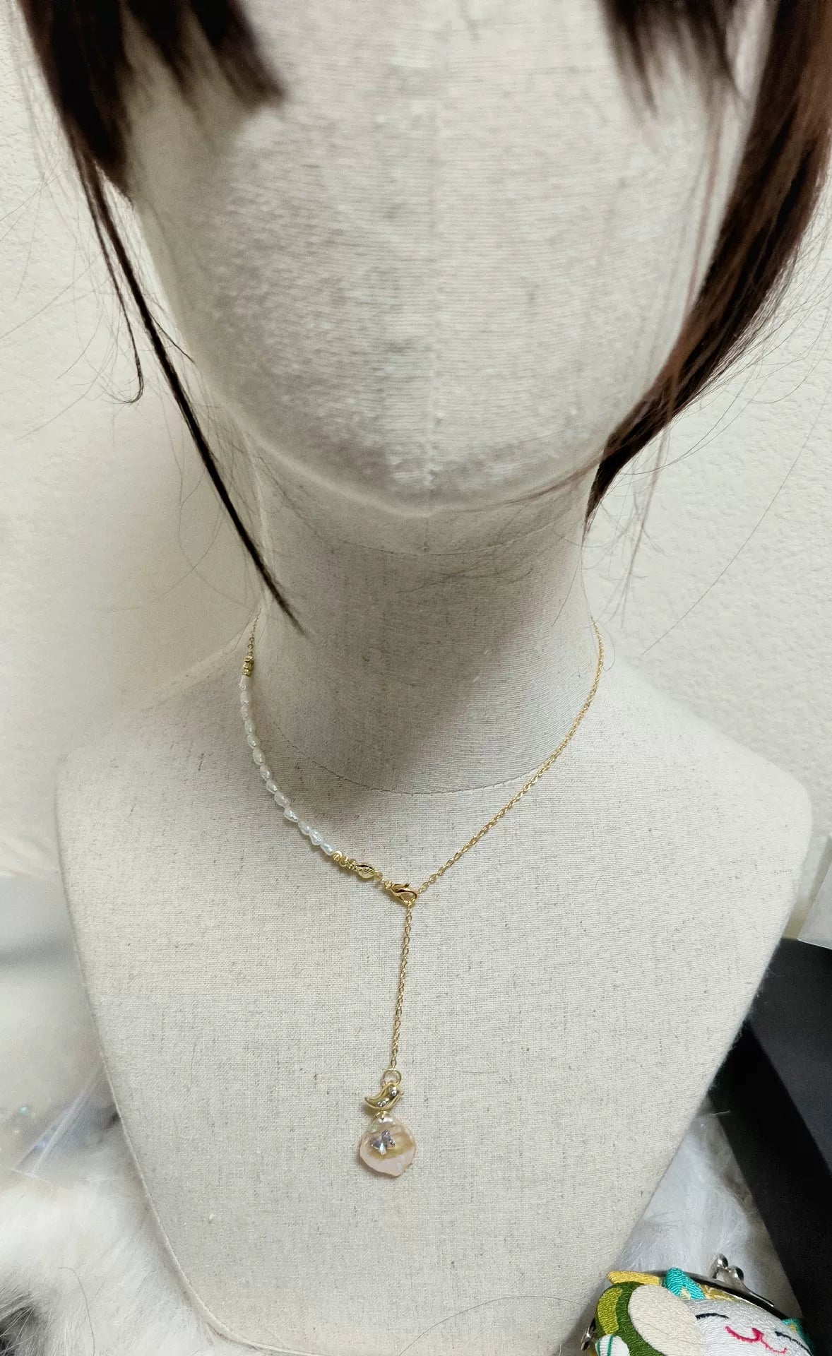Pendente Collana con Perla Barocca Naturale