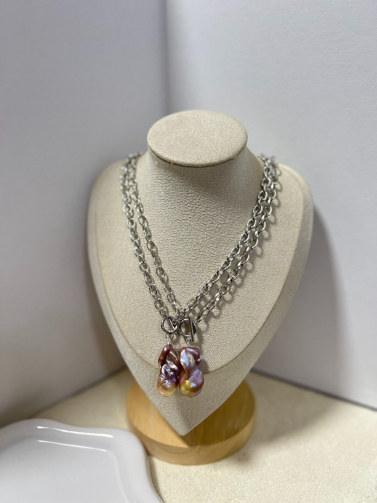 Double Strand Baroque Pearl Necklace