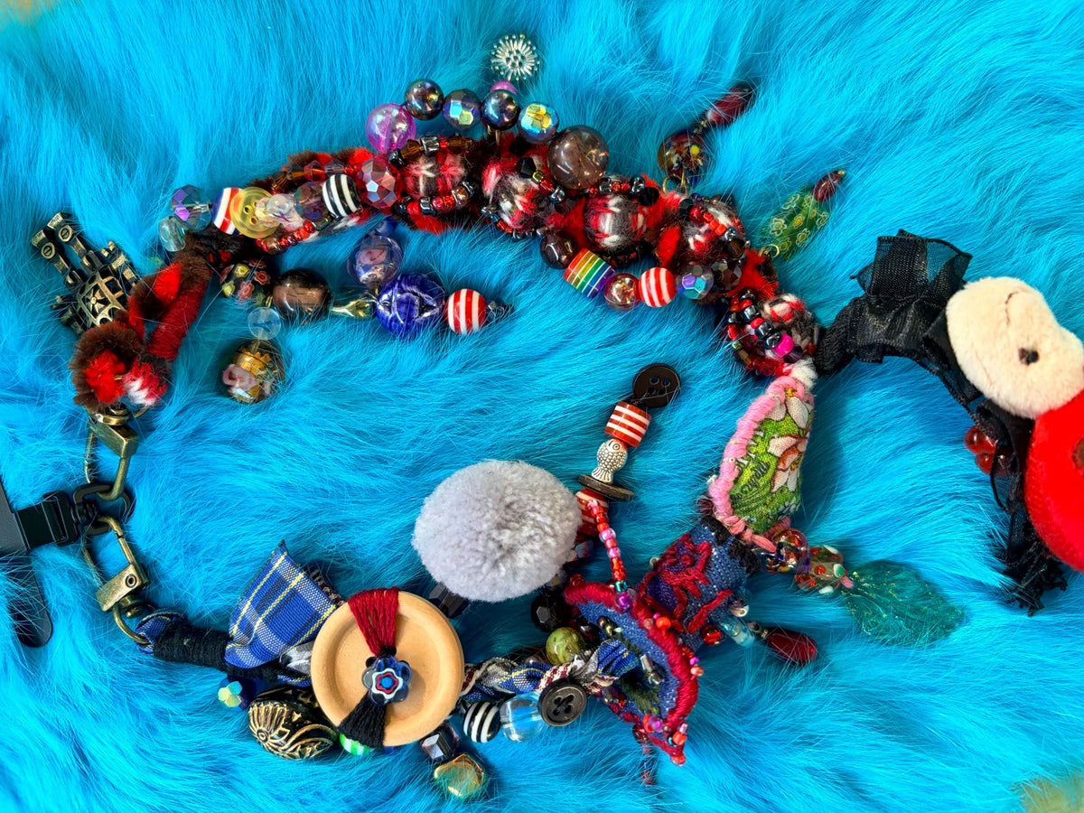 Handmade Hippie Beaded Phone Strap Bag Charm