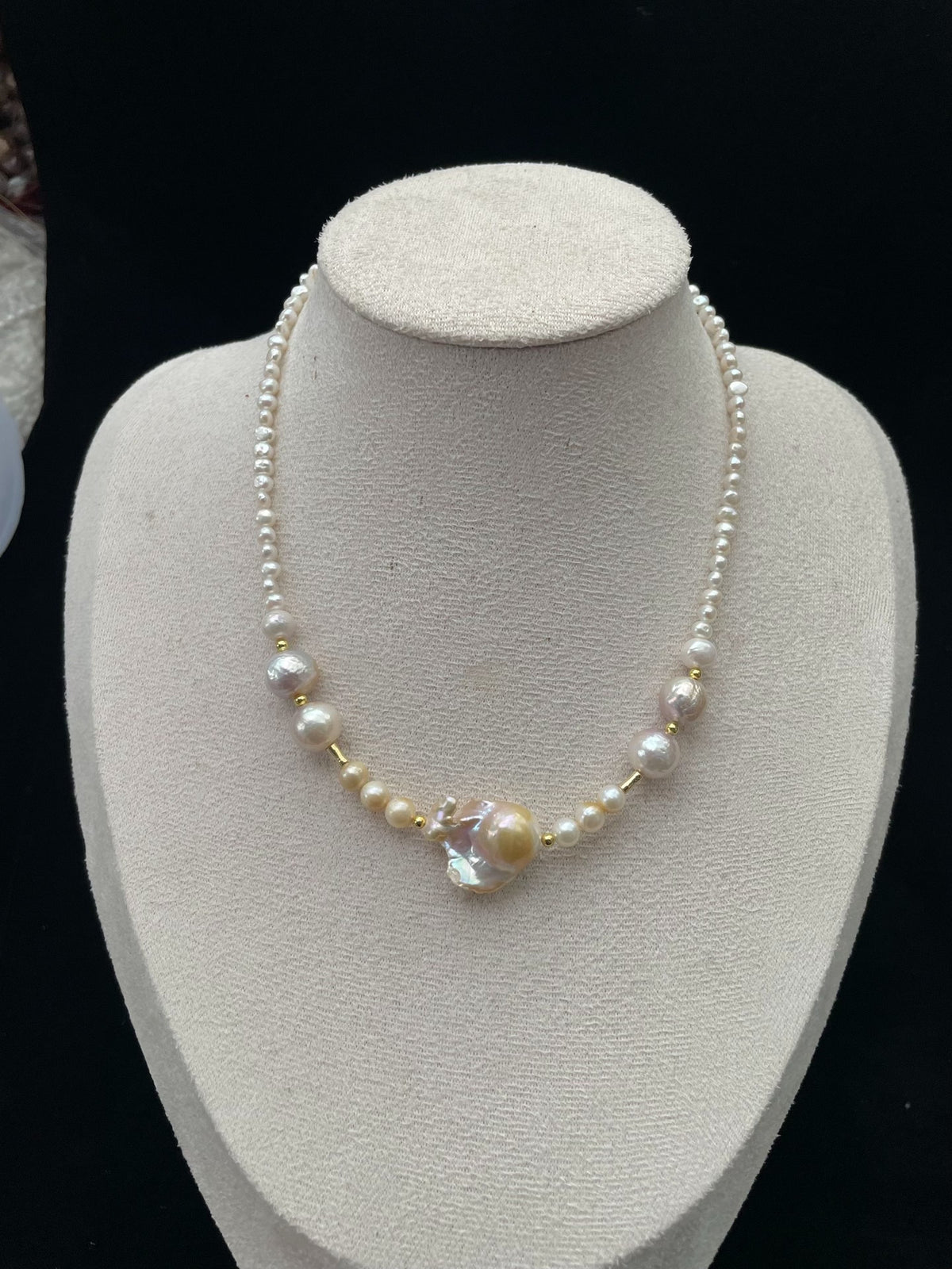 Natural Baroque Pearl Necklace