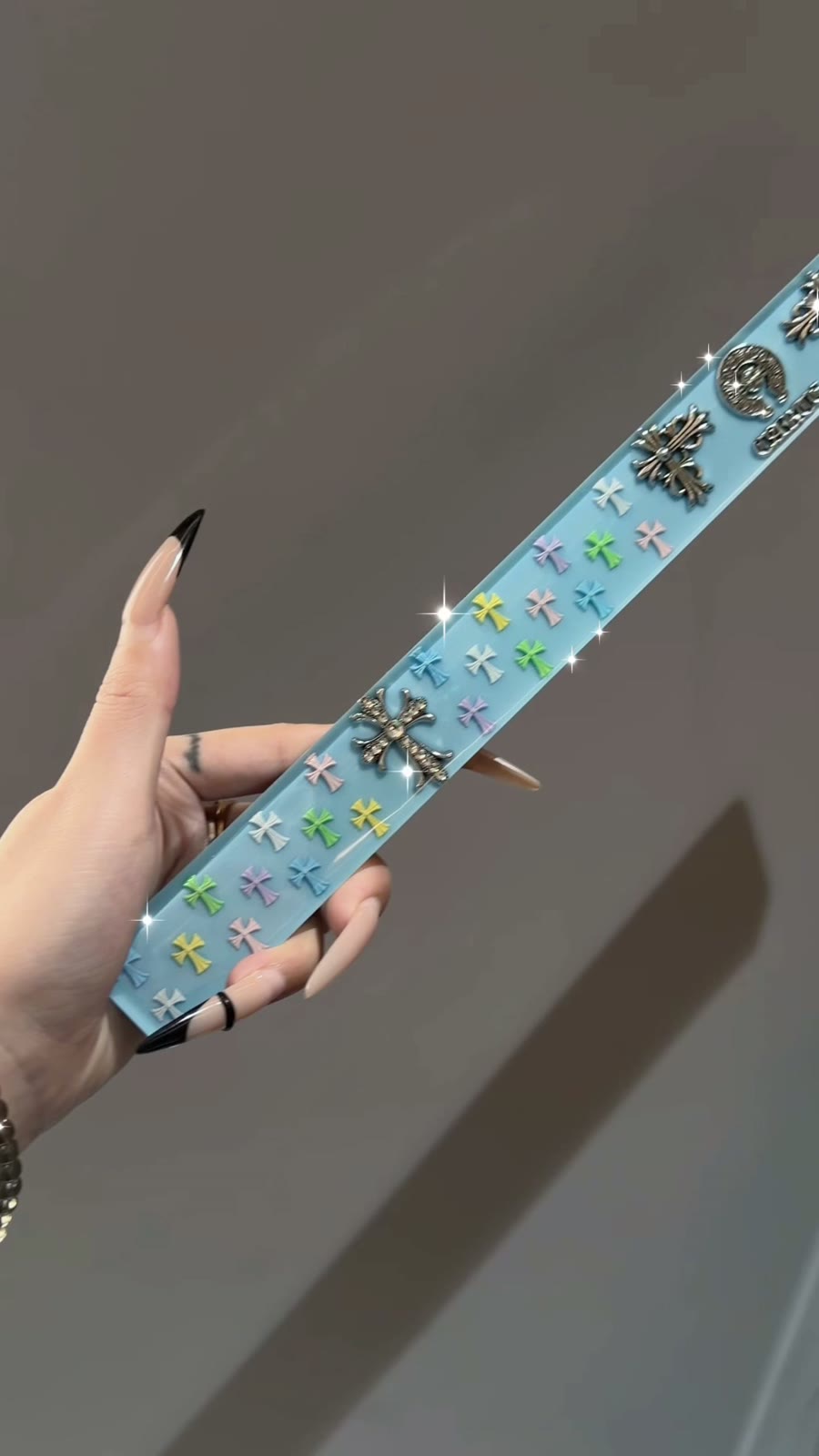 Decorative Ruler Set with Metal Charms
