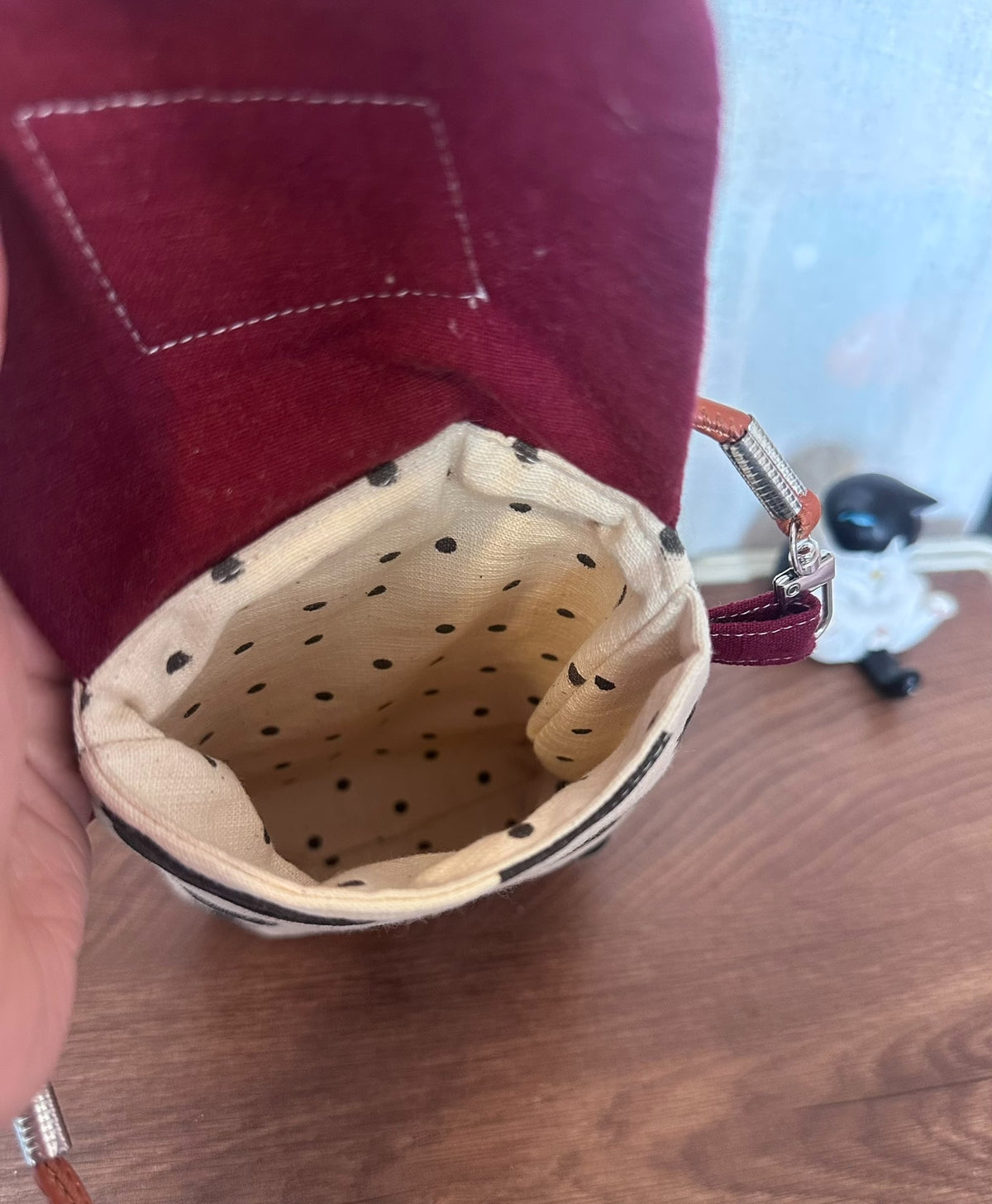 Handmade Cow Print Crossbody Phone Bag
