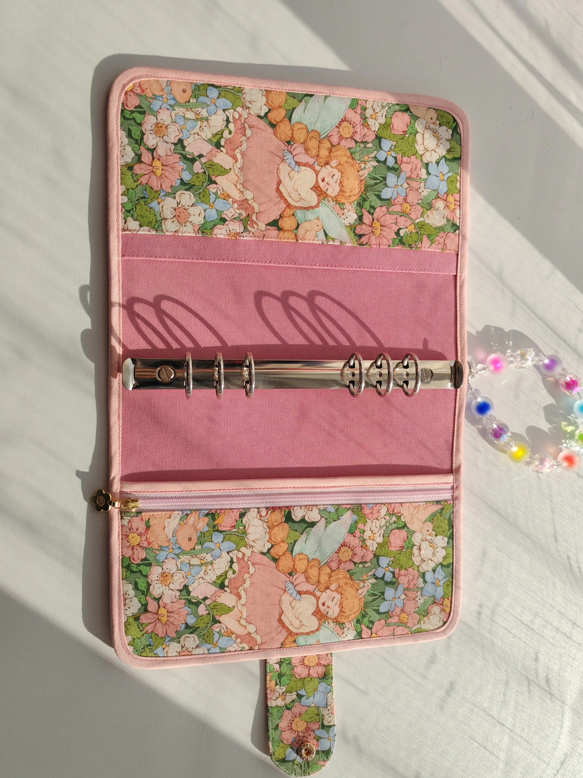 Blumen-Feen-Ringbuch mit sechs Ringen