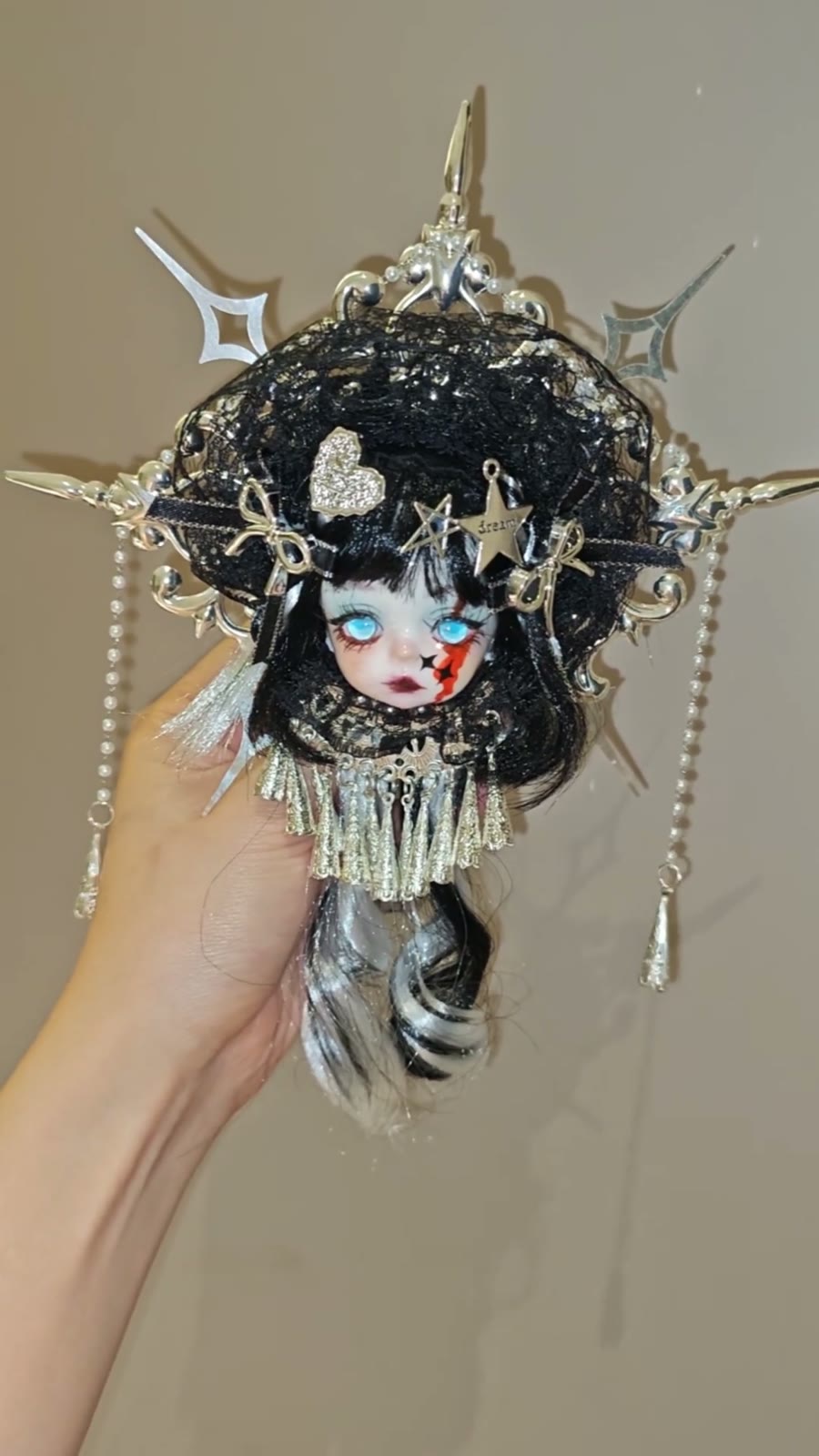 Dark Starry Night Gothic Lolita Doll Figure