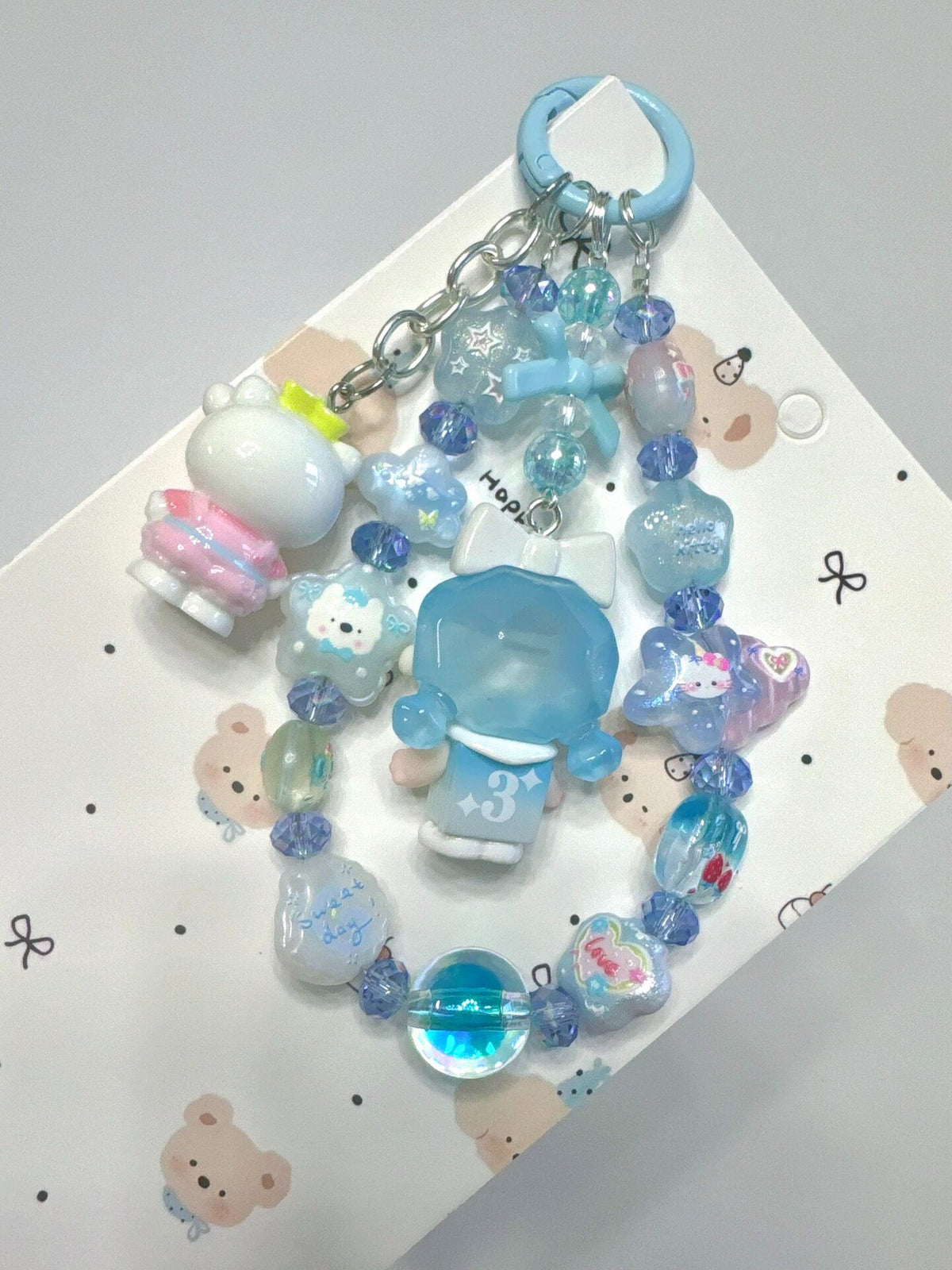 Hello Kitty Beaded Phone Strap Charm