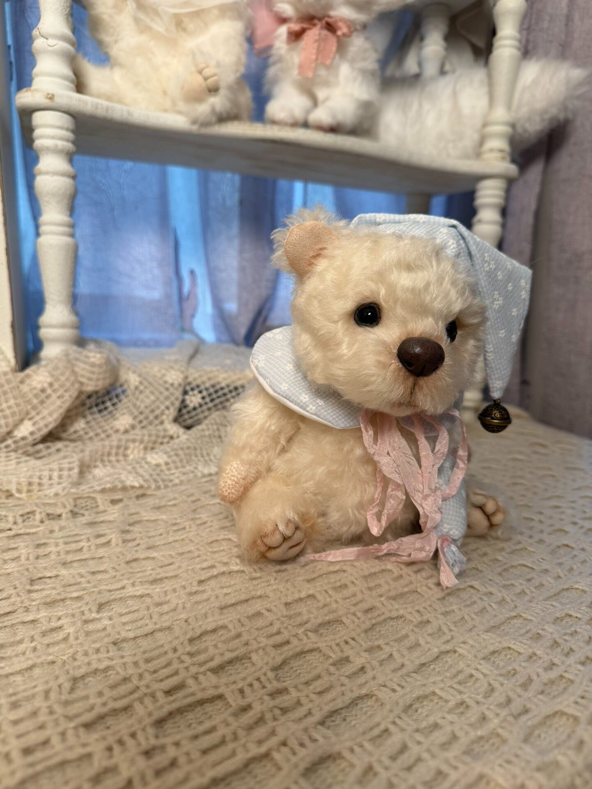 Handcrafted Mohair Artist Teddy Bear 22cm