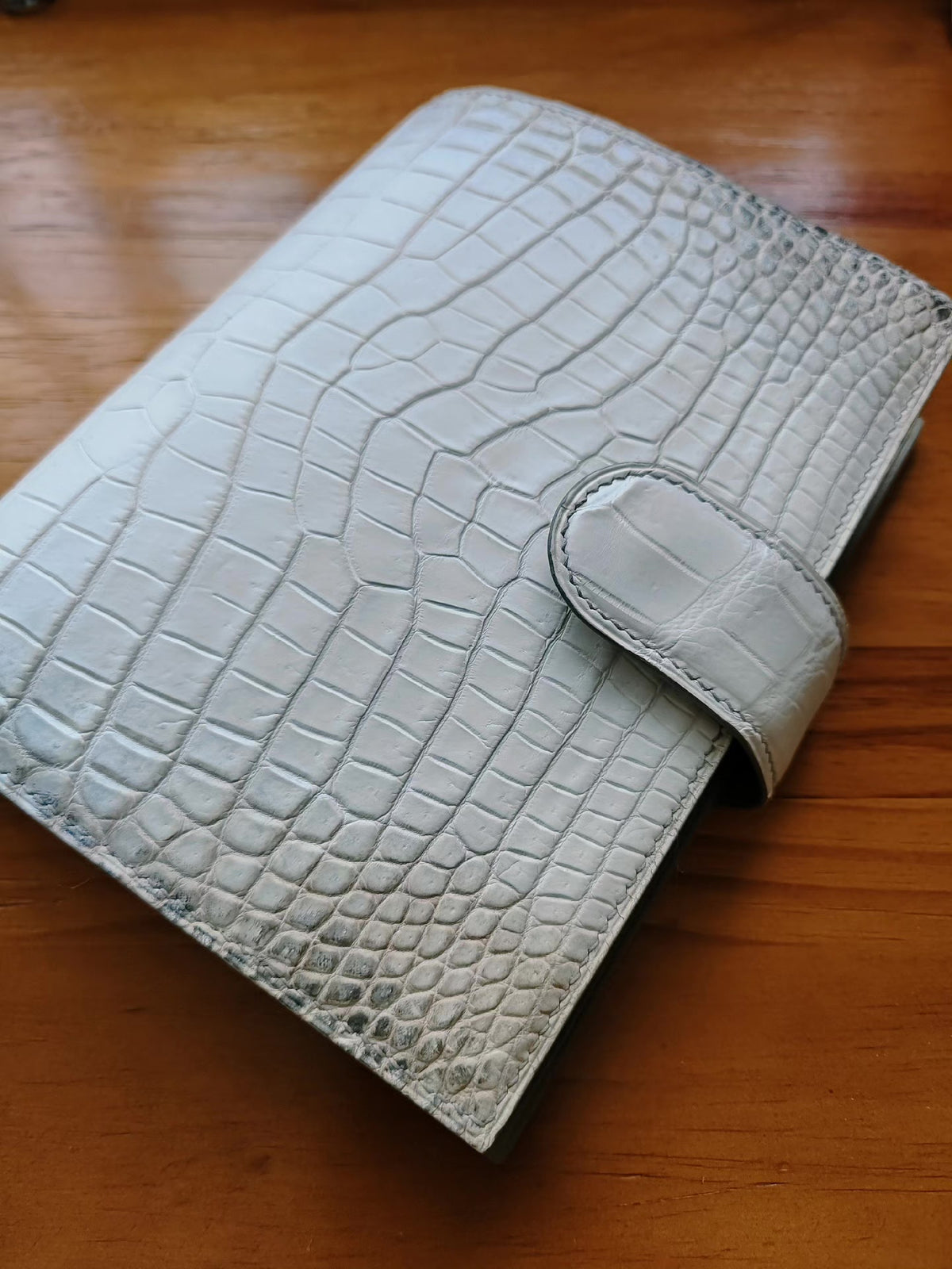 A6FC Gillio Planner Himalayan Crocodile Leather