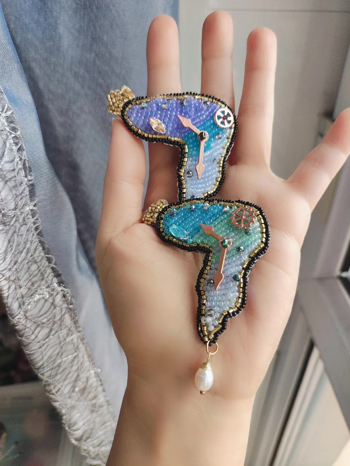 Dali Clock BB Clip Handcrafted Accessory