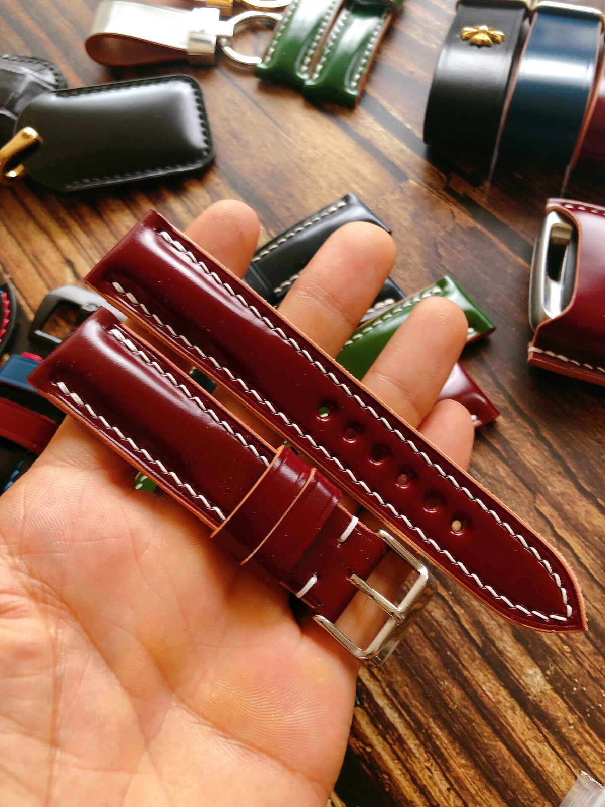 Handcrafted Japanese Shinki Horsehide Watch Strap