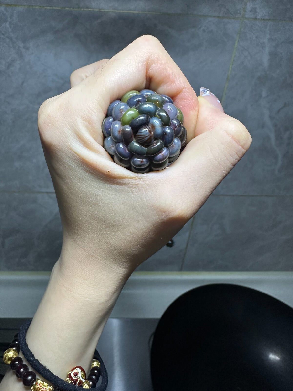 Grünes Ölgemälde-Maiskolben-Ornament