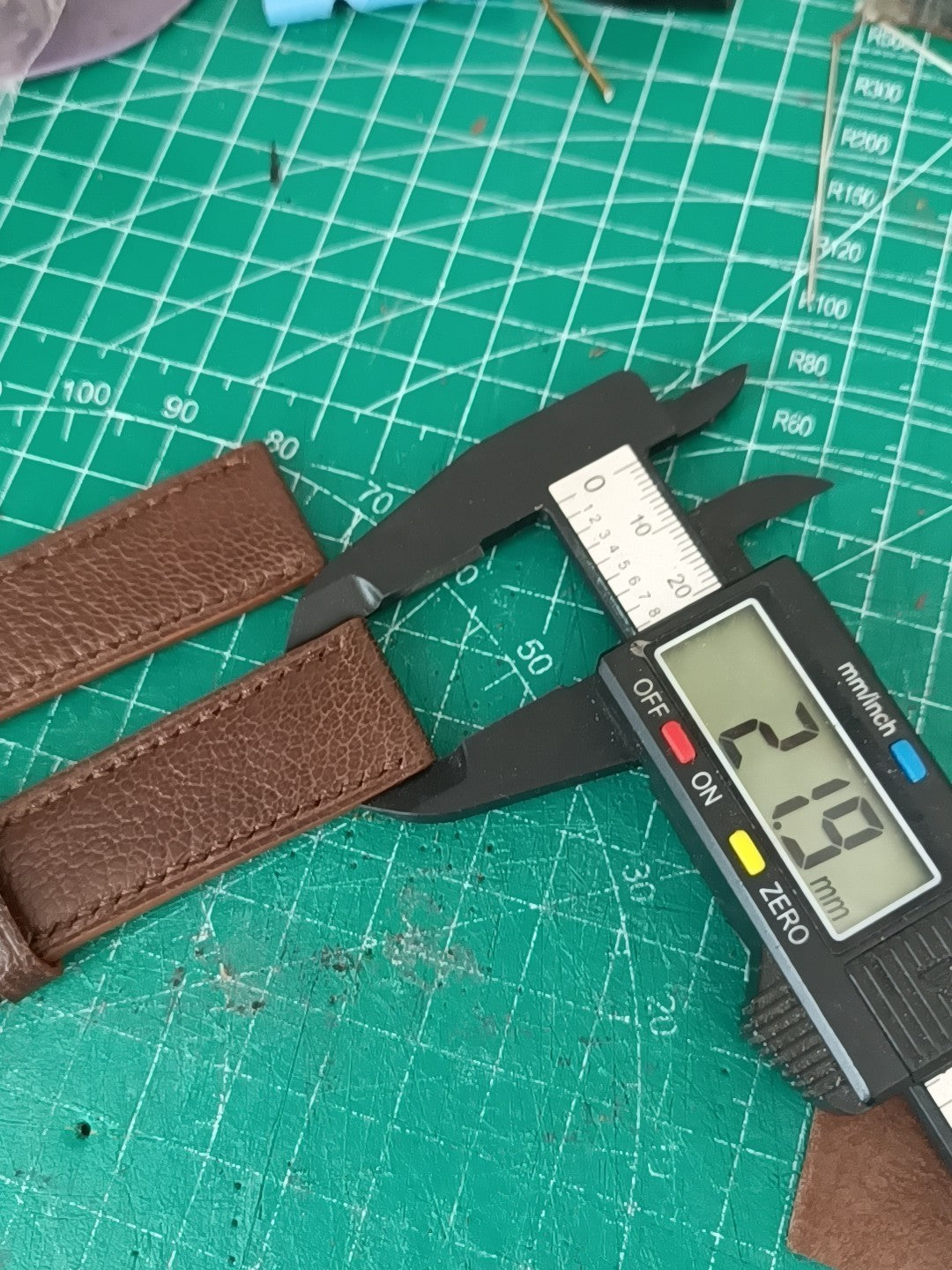 Handmade Brown Sheepskin Leather Watch Strap