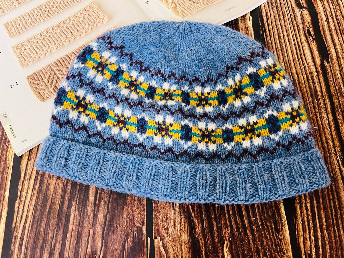 Shetland Wool Fair Isle Beanie