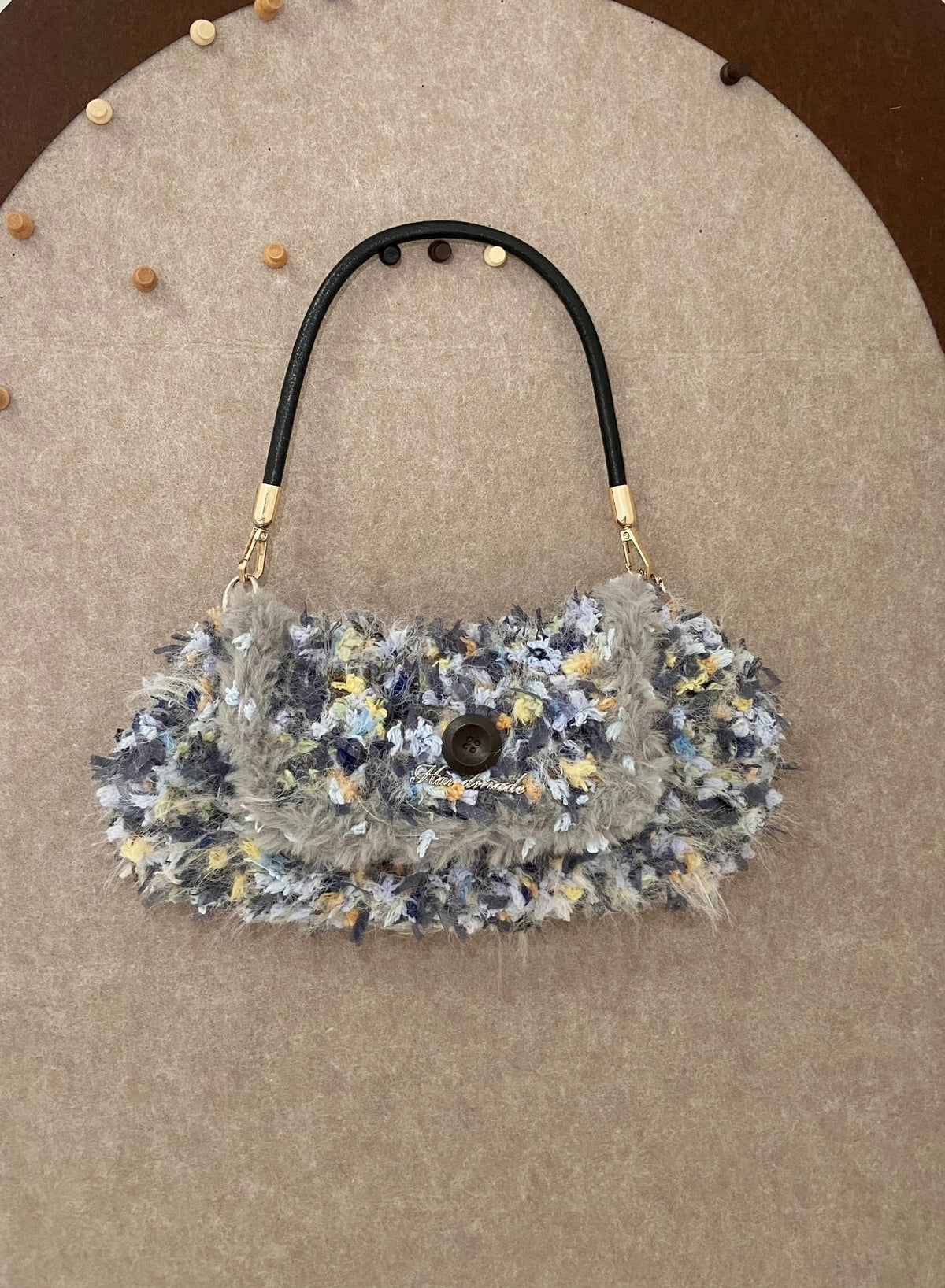 Vintage Baguette-Handtasche mit Fransen