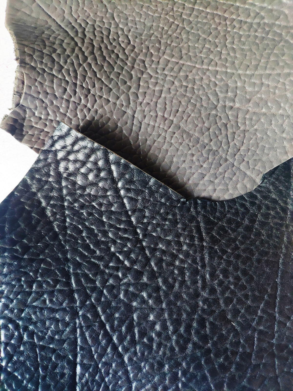 Handmade Bison Leather Bi-Fold Card Holder