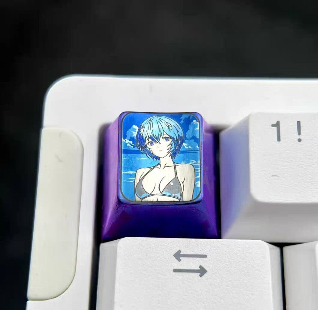 EVA Rei Ayanami 1u Titanium Alloy Keycap