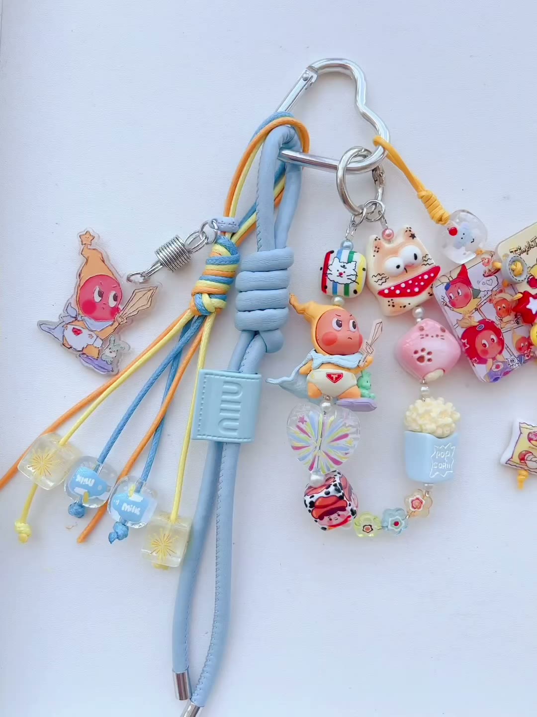 Handcrafted Prince Figure Bag Charm Keychain