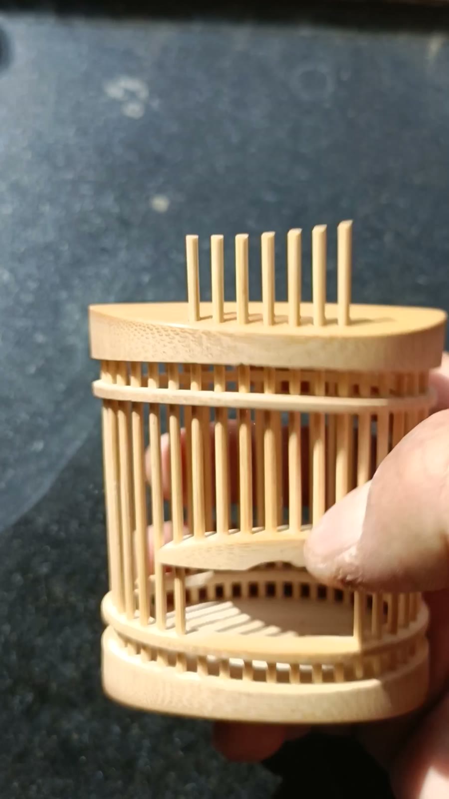 Large Oval Bamboo Katydid Cage