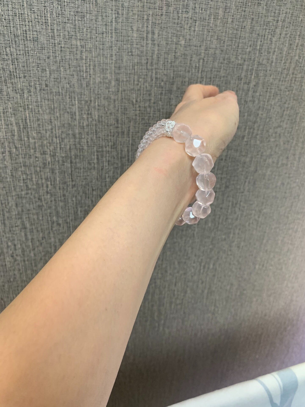 Rose Quartz Multi-Strand Beaded Bracelet