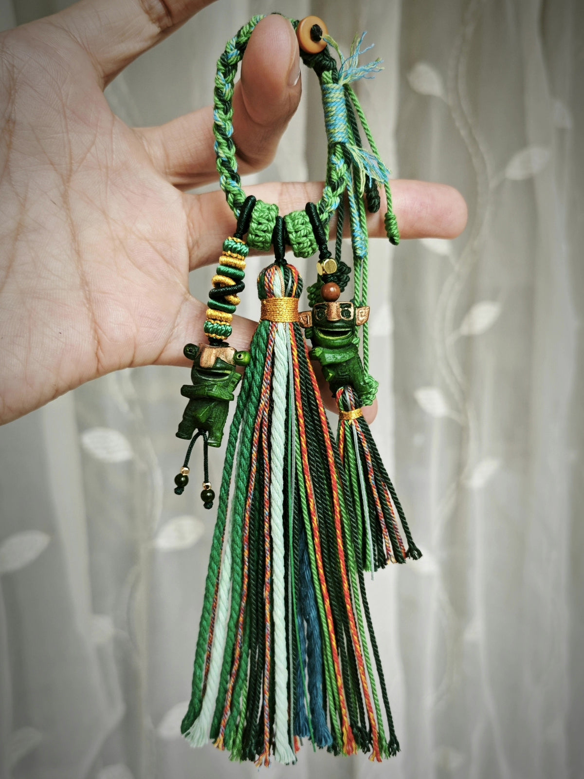 Braided Cord Boundary Beast Tassel Keychain