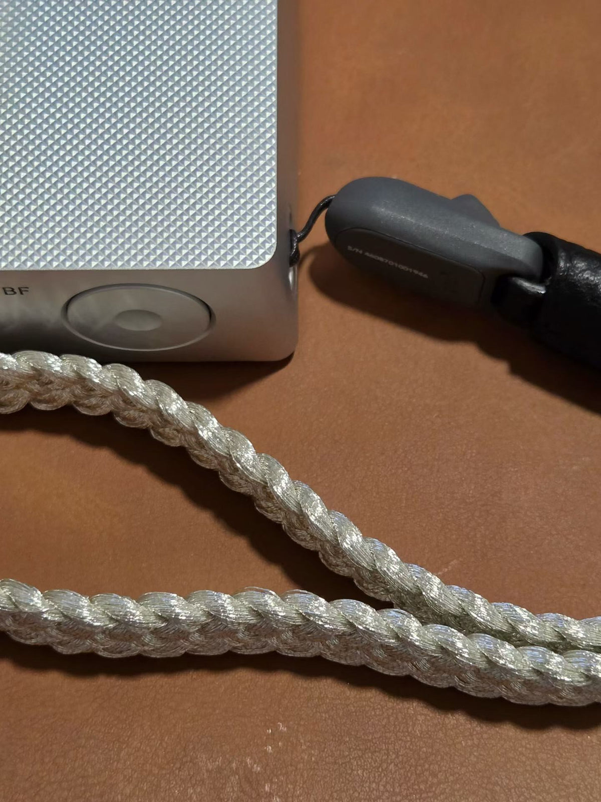 Silver Silk Camera Wrist Strap