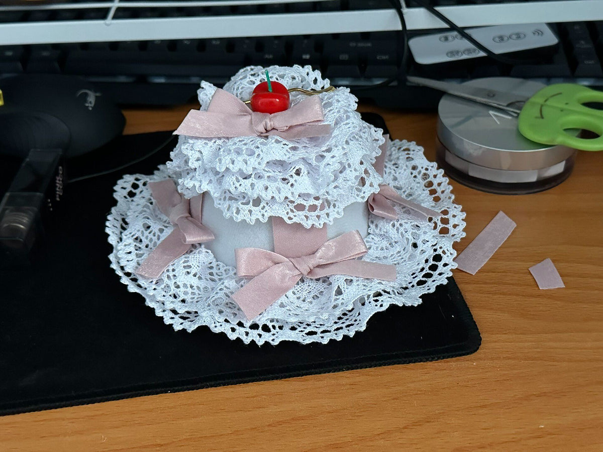 Roze Lolita minihoed waskaars