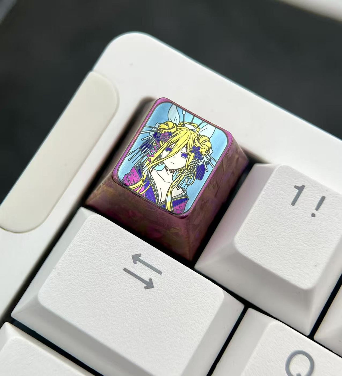 Titanium Alloy Anime Keycap 1u R4