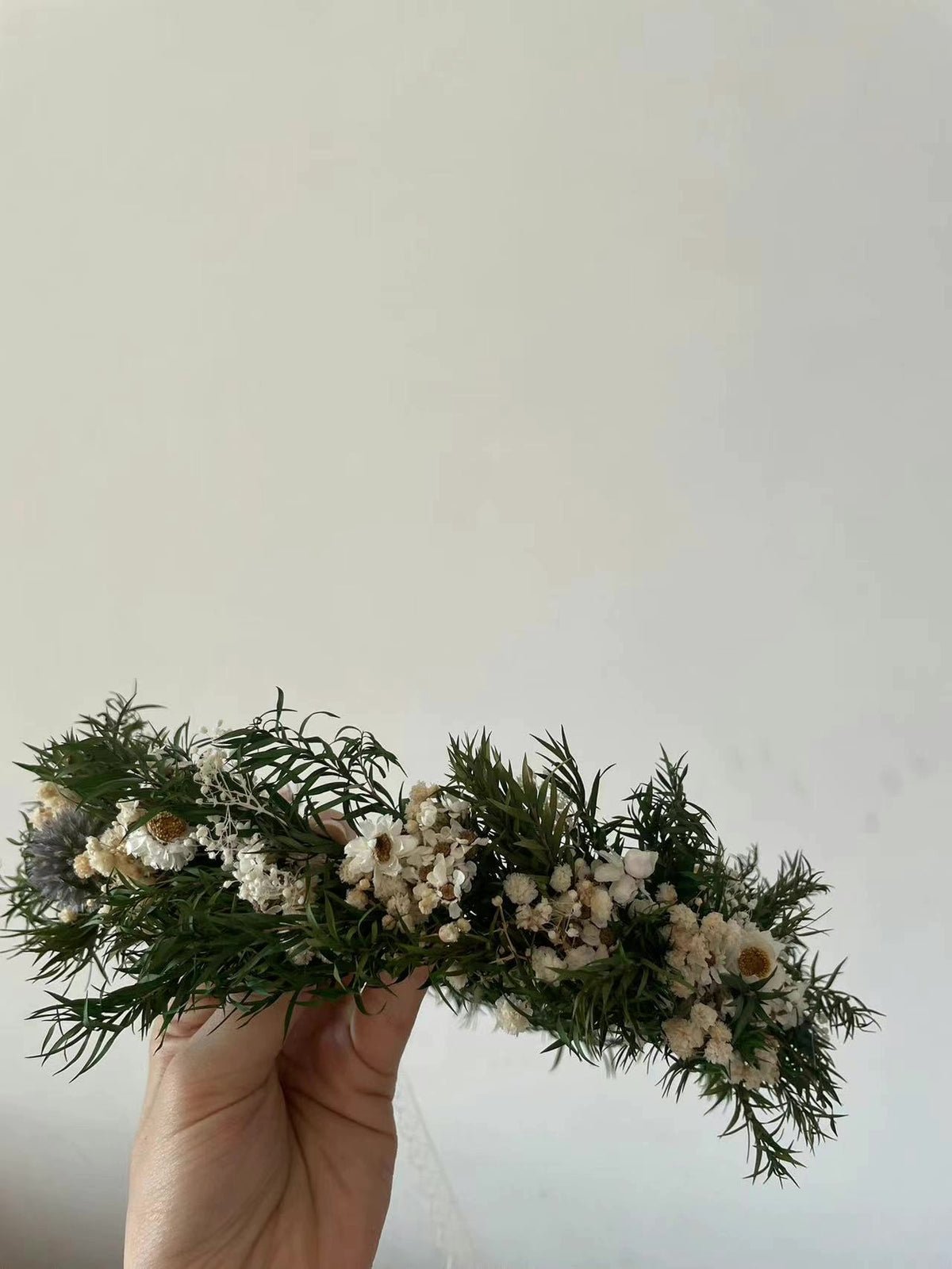 Konservierter Blumenkranz im Wald-Style für Bräute