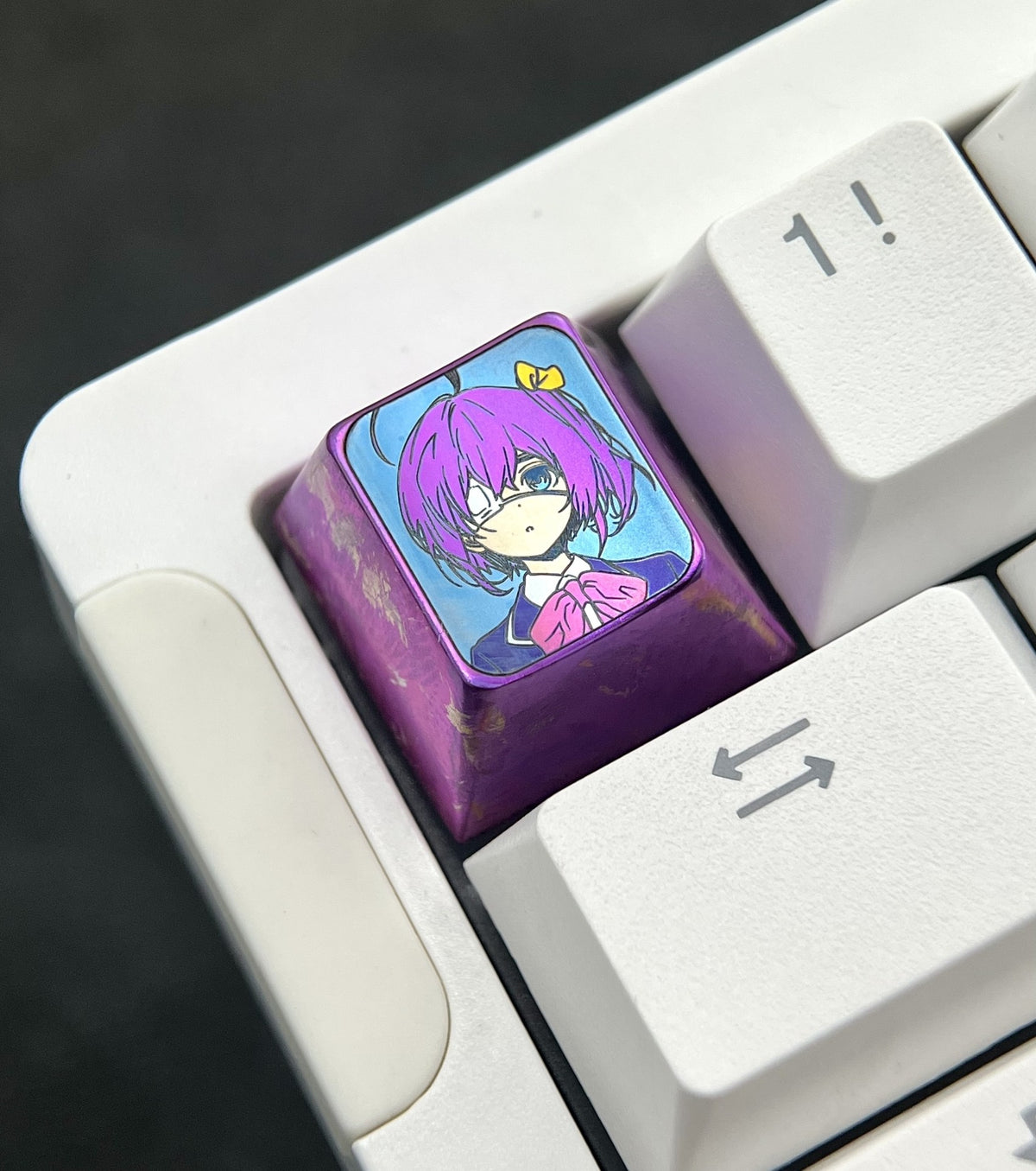 Titanium Alloy Rikka Takanashi 1U Keycap