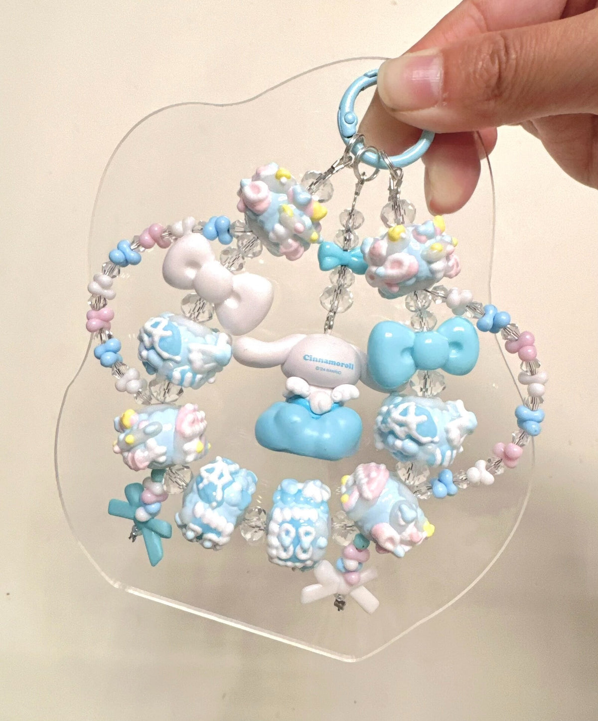 Cinnamoroll Beaded Phone Strap Bag Charm